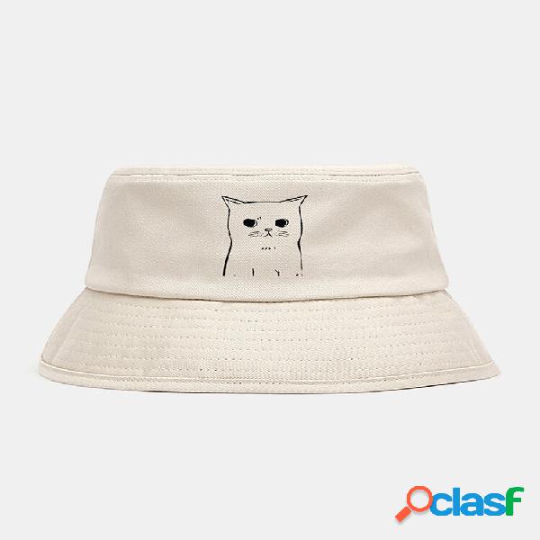 Collrown Unisex Cotton Cloth Sweet Cat Pattern Casual