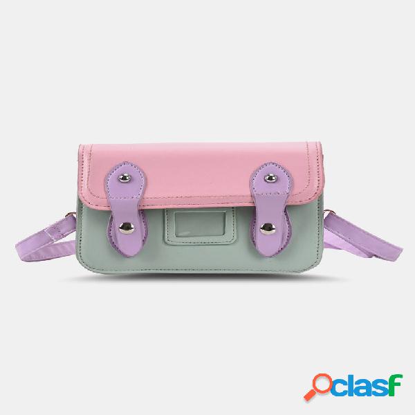 Cute Minimalist Clasp Decor Stitch Detail Exquisite Hardware