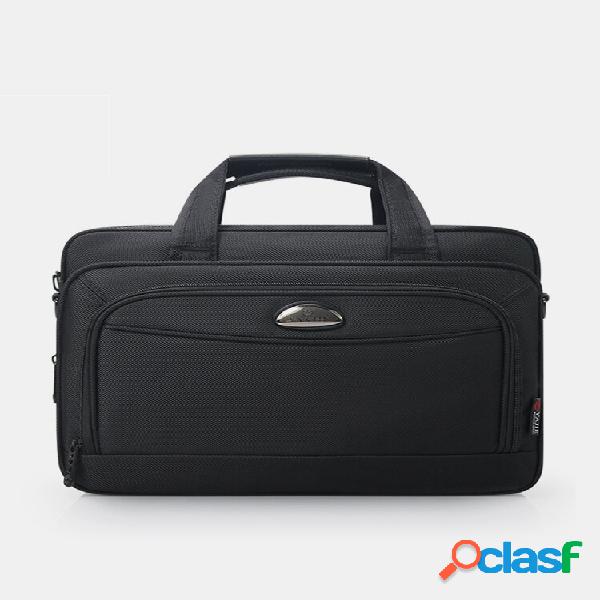 Men Oxfords Cloth Vintage Large Capacity Briefcase Casual