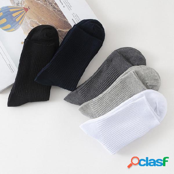 New Socks Wild Double Needle Socks Men's Vertical Tube In