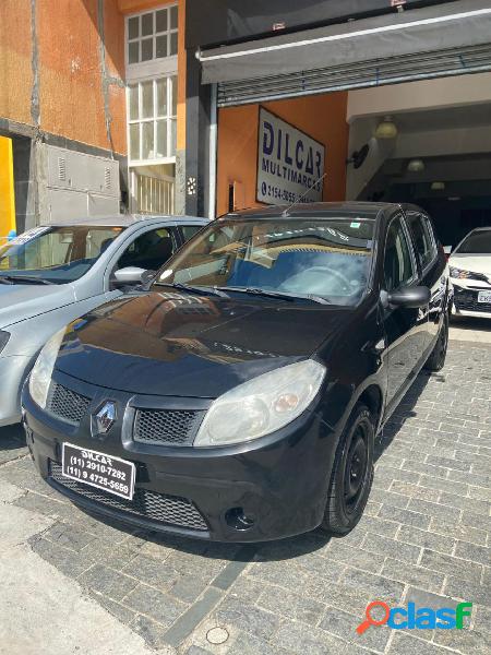 RENAULT SANDERO EXPRESSION HI-FLEX 1.0 16V 5P PRETO 2009 1.0