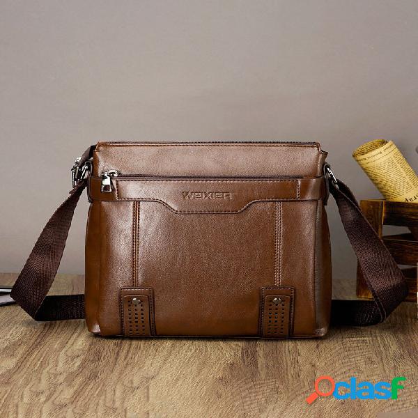 Retro Faux Leather Waterproof Wear-Resistant Large Capacity