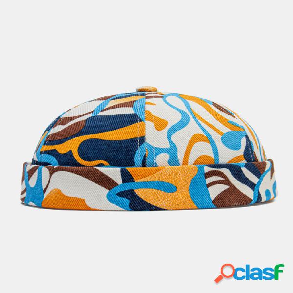 Unisex Cotton Colorful Graffiti Pattern Printing Retro