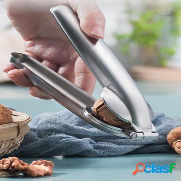 1 PC Stainless Steel 2 In 1 Chestnut Clip Walnut Pliers