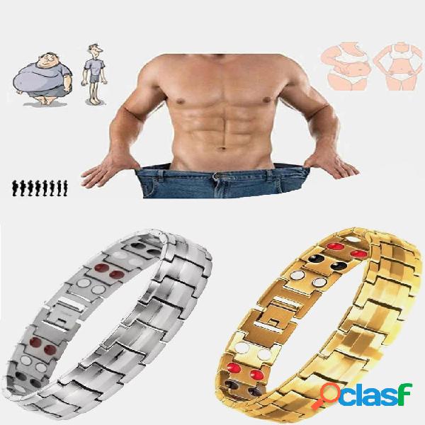 1 Pcs Fashion Casual Stainless Steel Magnet Men's Bracelet