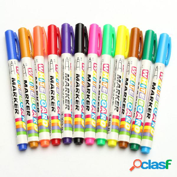 12 Colors Whiteboard Marker Liquid Chalk Erasable Glass