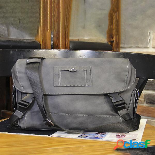 Menico Men Artificial Leather Vintage Large Capacity