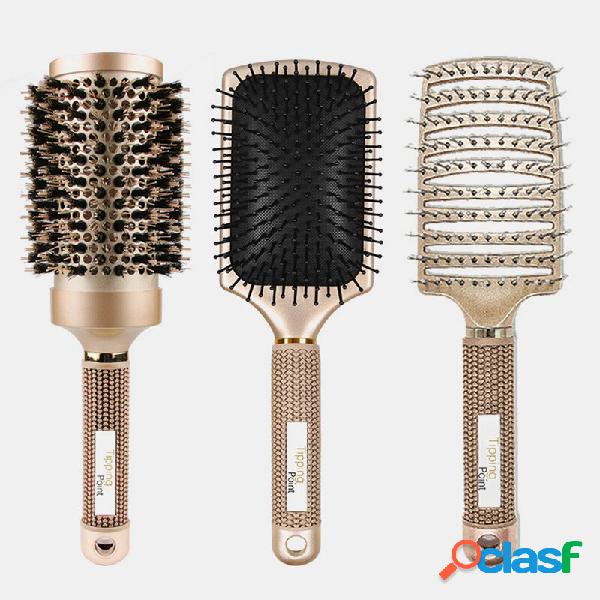 Professional Air Cushion Comb Set Metal Scalp Massager