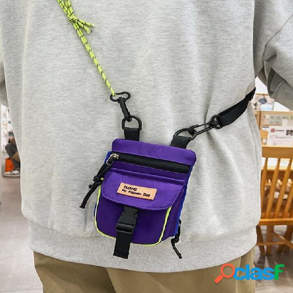 Unisexual Nylon Fabric Casual Light Weight Small Crossbody