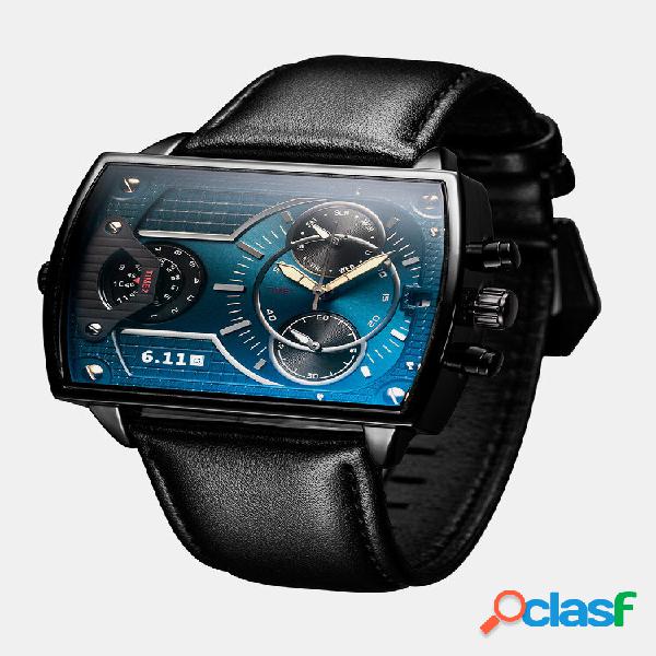7 Colors Genuine Leather Alloy Men Vintage Watch Multiple