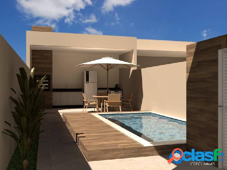 CASA NOVA COM PISCINA -ÓTIMO ACABTO-BOM LOCAL-ITANHAÉM-SP