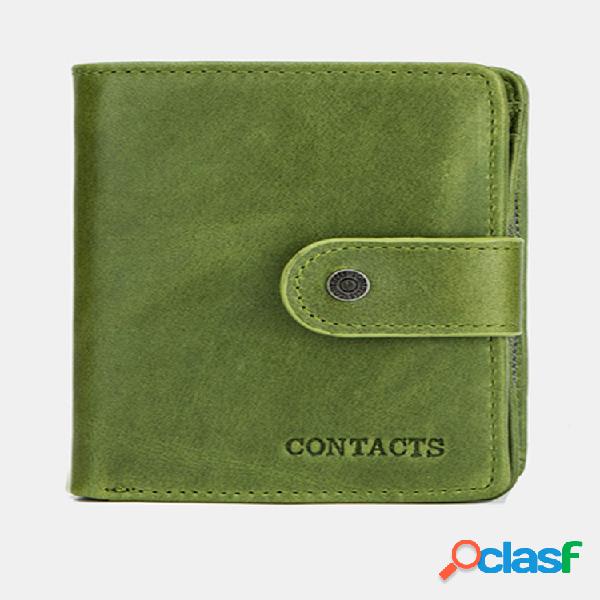 Women Genuine Leather RFID Multi-function Multi Card Slots