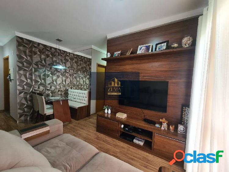 Apartamento 60m2, 02 dormitorios, 01 vaga, todos planejados