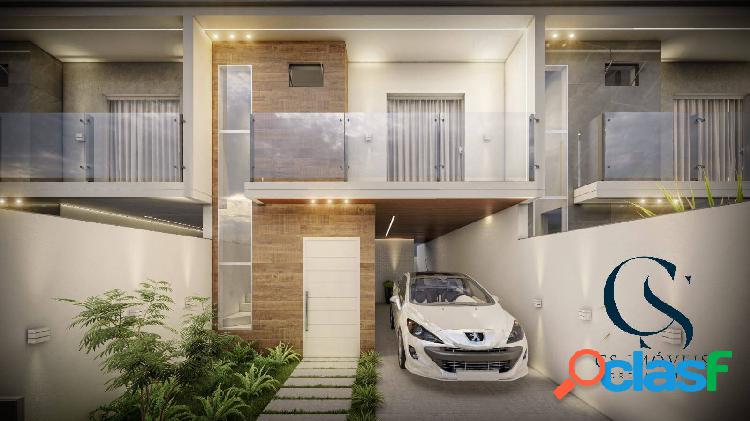 Excelente Sobrado em construção com 3 dorm (1 st) no Dom