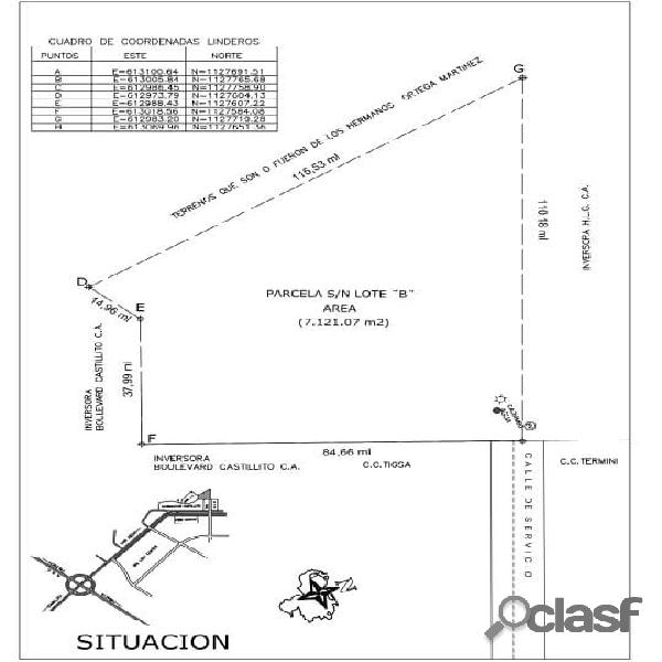 Terreno en venta con excelente ubicación en Castillito San