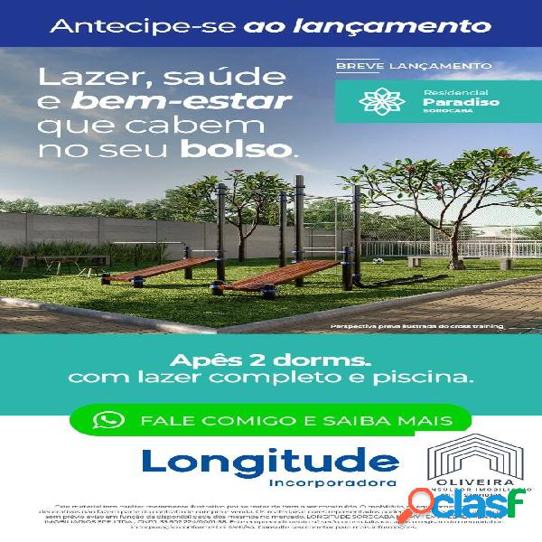 Apartamentos na planta Paradíso Mansur no Édem - Sorocaba