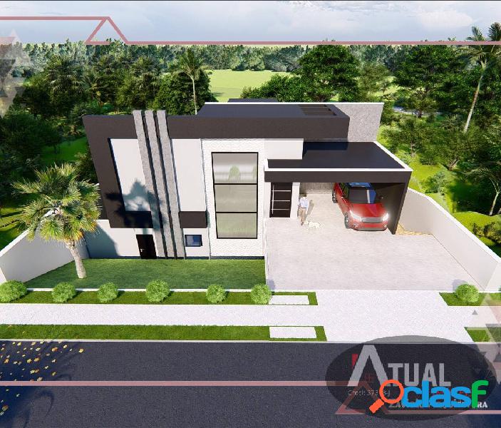 Casa com térrea com suítes-Piscina-condomínio