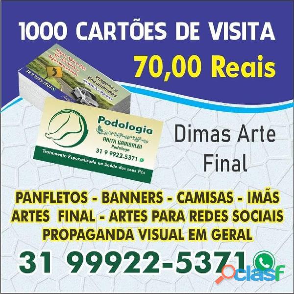 1000 cartões de visita