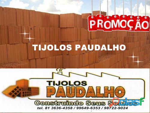 TIJOLOS COM PREÇO DE PROMOÇÃO PARA CONDADO PE