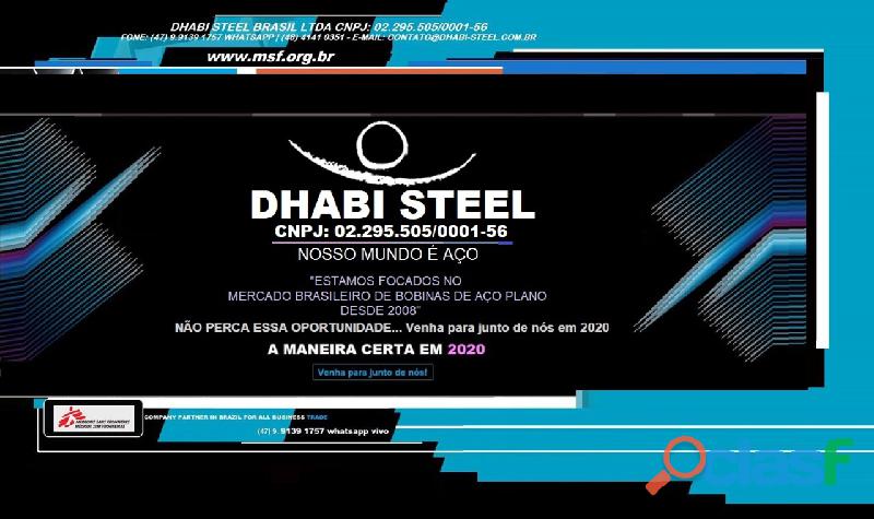 43 Dhabi Steel nossa meta é enviar galvalume para todo o