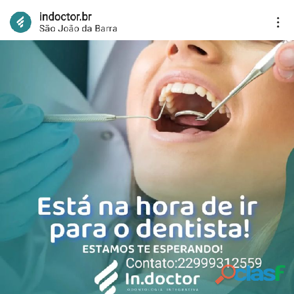 Precisando de dentista??? A In.Doctor pode te ajudar