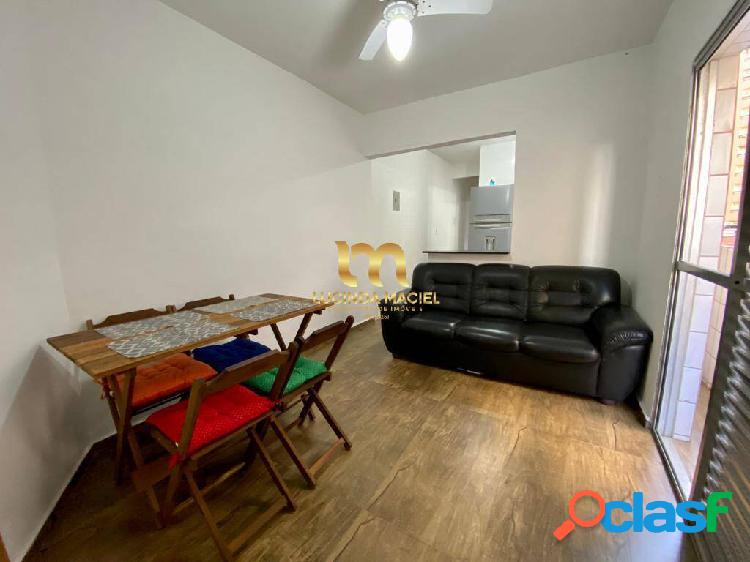 APARTAMENTO A 100 METROS DA PRAIA, 1 DORM, MOBILIADO -