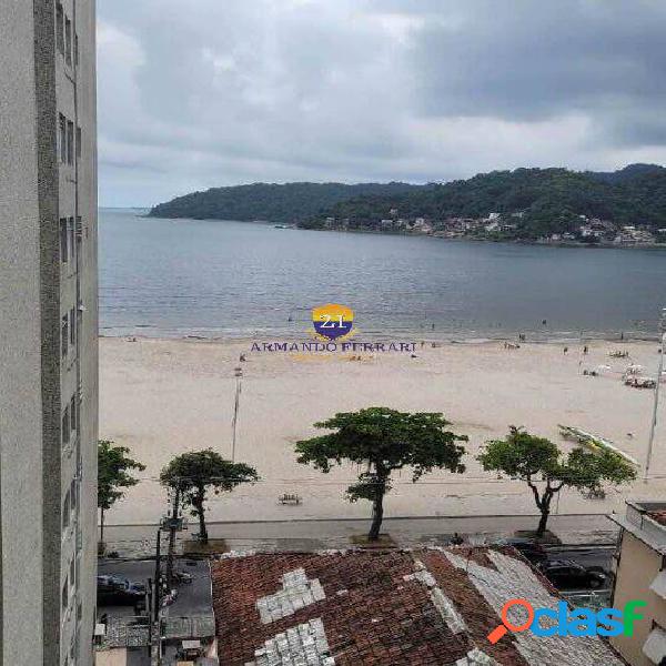 Apartamento com 1 dormitório vista mar no Gonzaguinha Sao