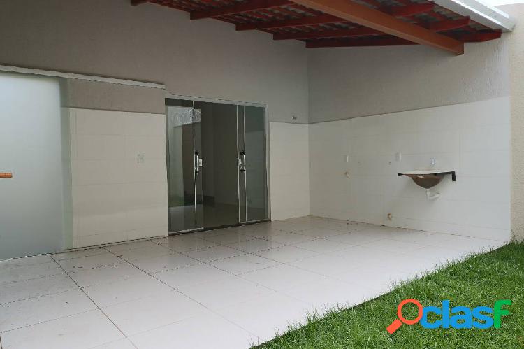 Casa nova 3/4 sendo 1 suíte, área construída de 115 mt²,