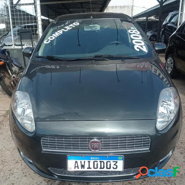 FIAT PUNTO ELX 1.4 FIRE FLEX 8V 5P CINZA 2008 1.4 FLEX