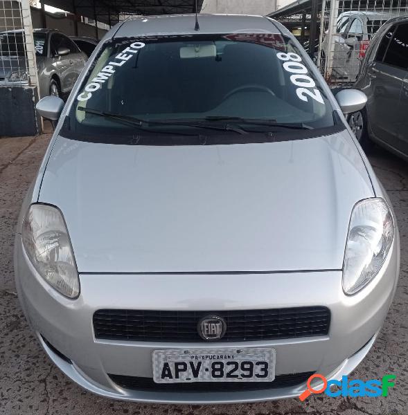 FIAT PUNTO ELX 1.4 FIRE FLEX 8V 5P PRATA 2008 1.4 FLEX