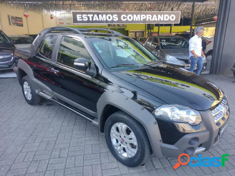 FIAT STRADA ADV.1.8 16V DUALOGIC FLEX CD PRETO 2012 1.8 FLEX