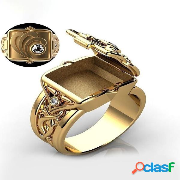 JASSY 1 peça moda hip hop punk criativo Caixa anel de cobre