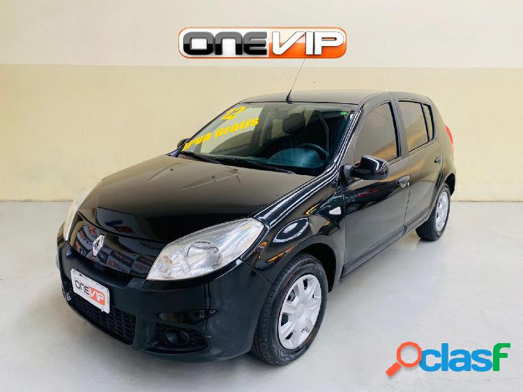 RENAULT SANDERO EXPRESSION HI-FLEX 1.6 8V 5P PRETO 2012 1.6