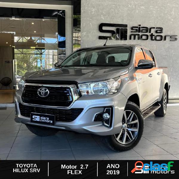 TOYOTA HILUX CD SRV 4X4 2.7 FLEX 16V AUT. PRATA 2019 2.7