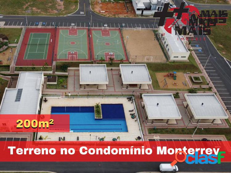 Terreno Lote no Condomínio Residencial Monterrey 200m²