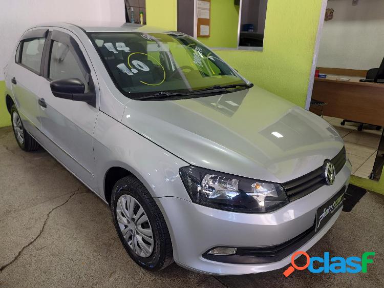 VOLKSWAGEN GOL (NOVO) 1.0 MI TOTAL FLEX 8V 4P PRATA 2014 1.0