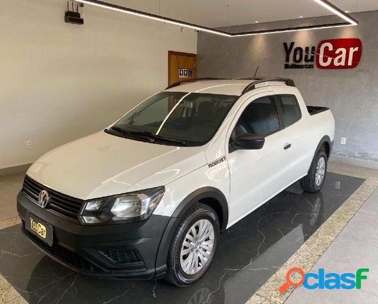 VOLKSWAGEN SAVEIRO ROBUST 1.6 TOTAL FLEX 8V CD BRANCO 2020