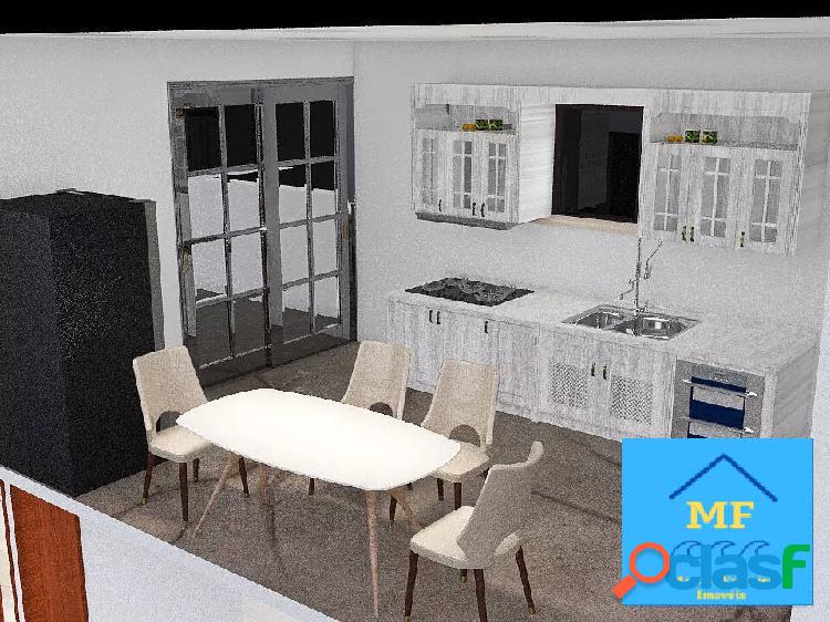 Casa sobreposta 2 dorms 1 suite 86m² no Jardim Sta Maria