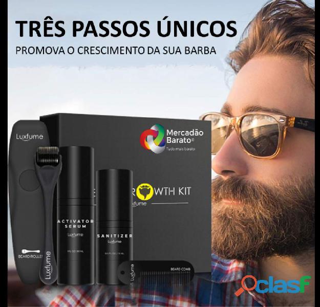 Fazer a barbar crescer Kit 4Pçs de Crescimento do Cabelo da