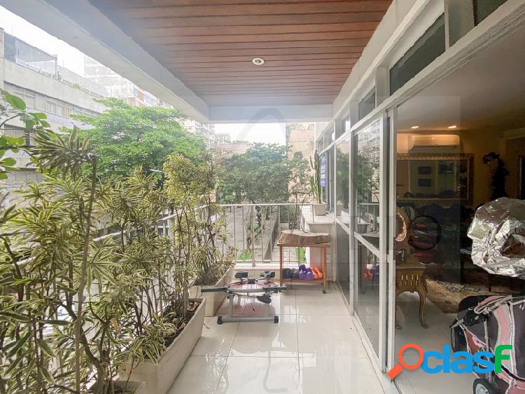 Lindo apartamento com varanda para alugar em Ipanema