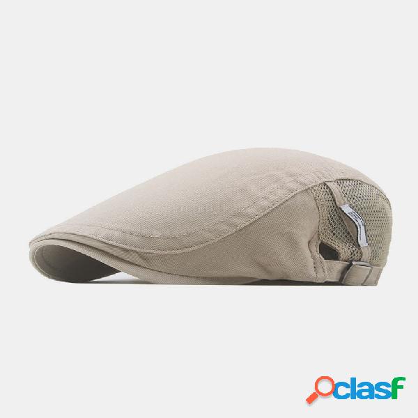 Menico Masculino Algodão Malha Respirável Boina Casual Ao