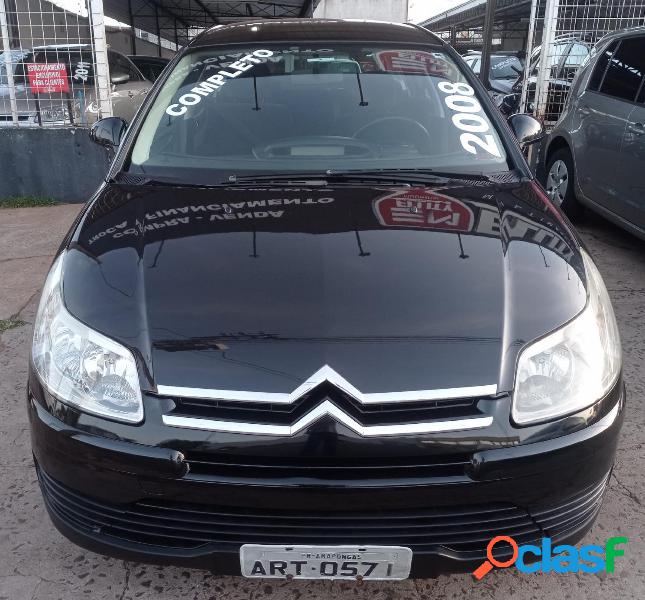 CITROEN C4 PALLAS GLX 2.02.0 FLEX 16V MEC. PRETO 2008 2.0