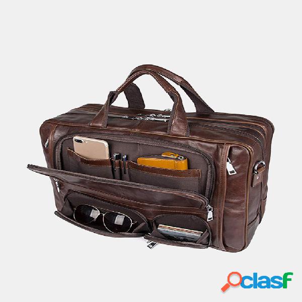 Masculino multifuncional multi-bolso impermeável 13-15,6