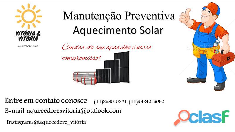 assistência em aquecimento solar