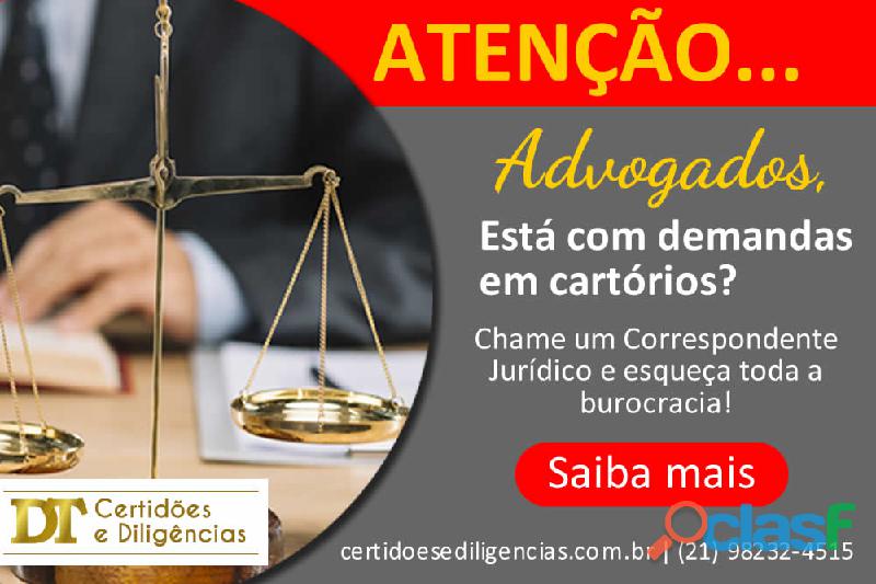 DILIGÊNCIAS E CORRESPONDENTE JURIDICO, DESPACHANTES