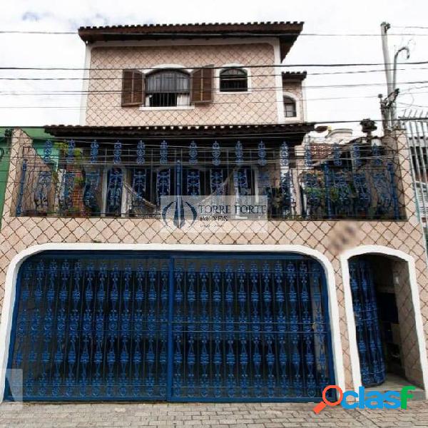 Lindo sobrado 3 dormitórios 1 suite e 2 vagas na Vila Santa