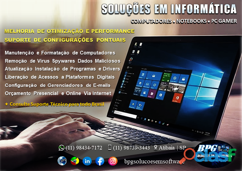 Manutenção de Computadores e Notebook