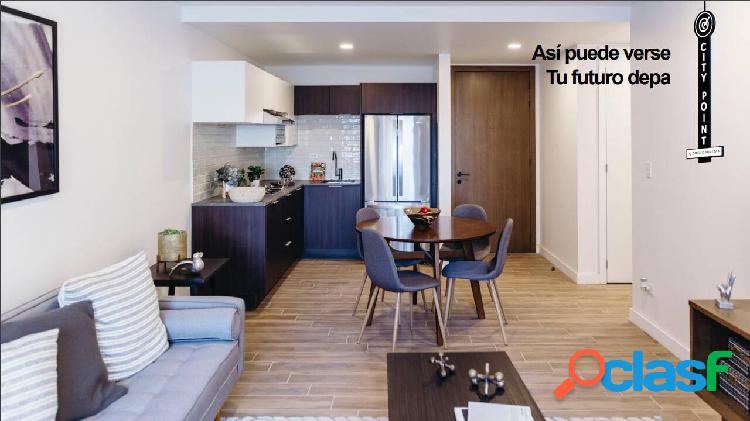 DEPARTAMENTO 224 EN VENTA CITY POINT DE 2 RECAMARAS + FLEX