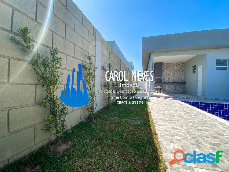 CASA NOVA 2 DORMITÓRIOS PISCINA LADO PRAIA FINANCIAMENTO