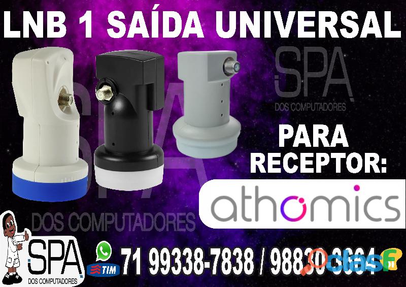 Lnb 1 Saida Universal Banda Ku 4k Hd Para Athomics Em